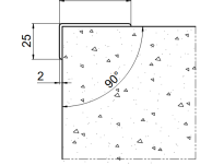 Narożnik stały ACRAMIT ∢ 90° - 6