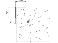Narożnik stały ACRAMIT ∢ 90° - 9