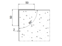 Narożnik stały ACRAMIT ∢ 90° - 12