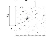 Narożnik stały ACRAMIT ∢ 90° - 4