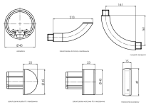 Poręcz ścienna ALU-PVC - 37