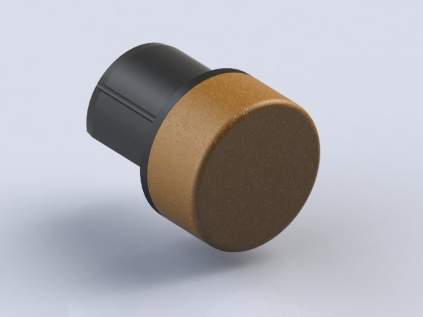 Zakończenie walcowe poręczy