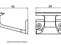Uchwyt poręczy aluminiowy - 2