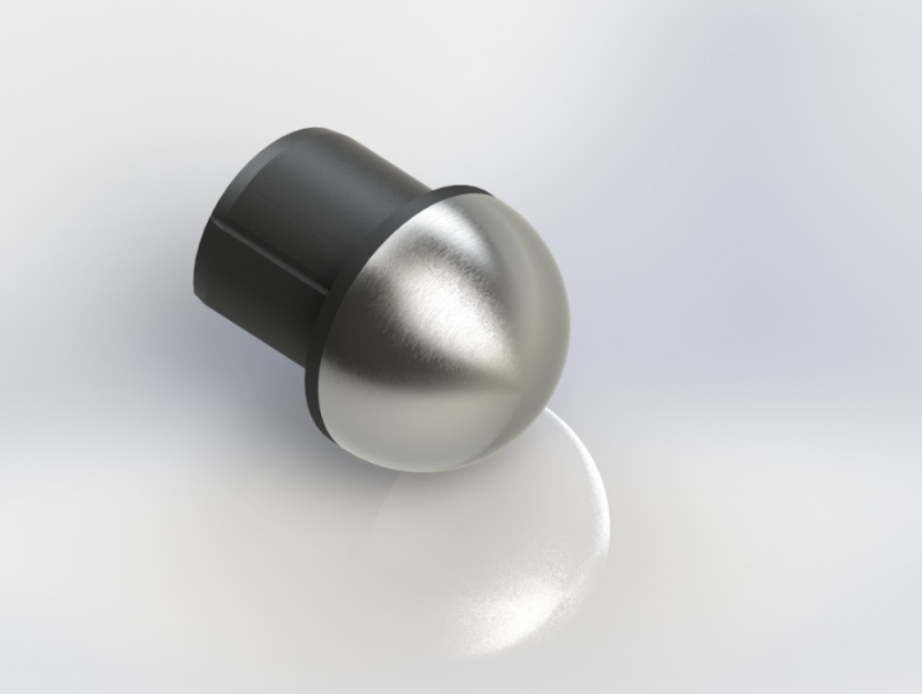 Zakończenie kuliste nierdzewne poręczy